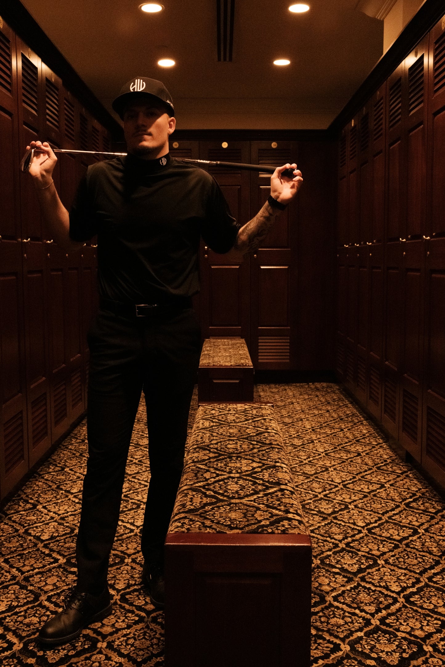 Black Mock Neck Shirt | Happy Whackers