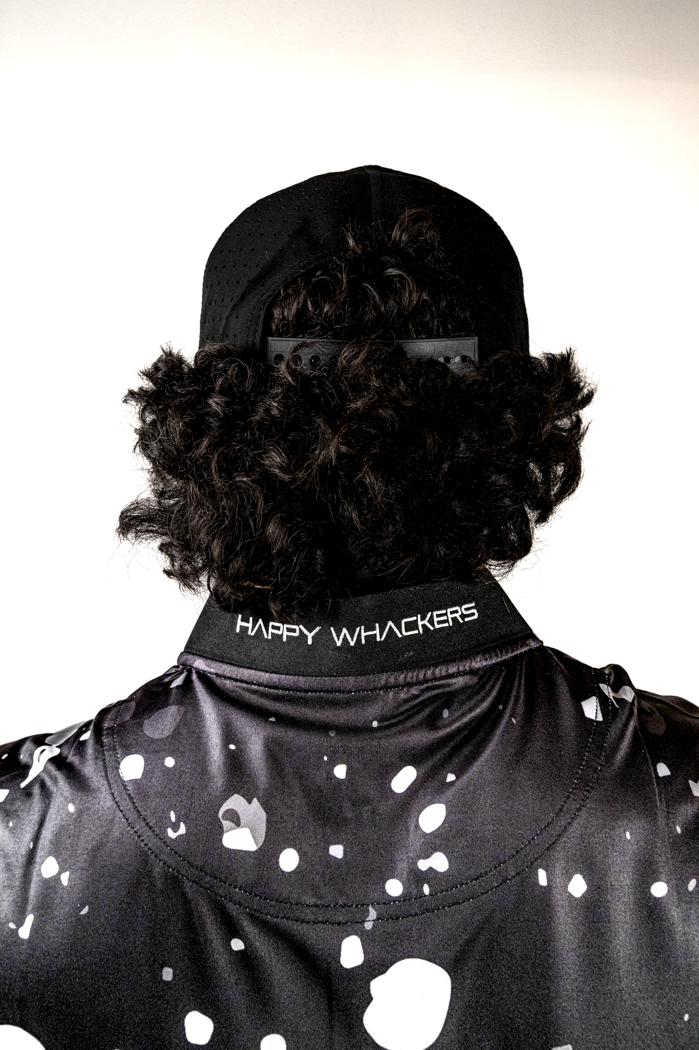 Black Mock Neck Polo