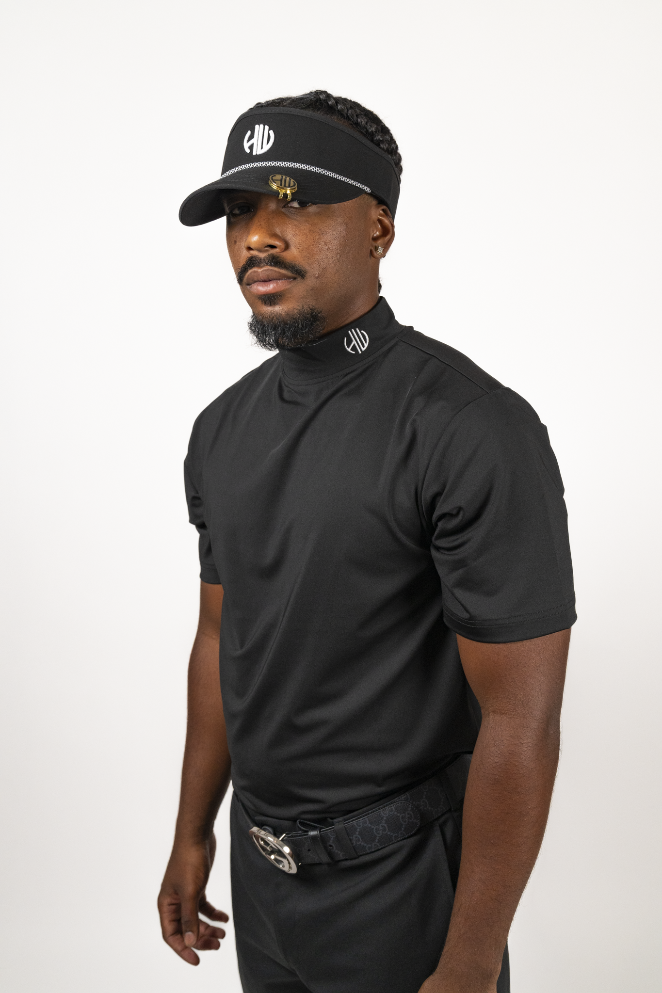 Black Mock Neck Shirt