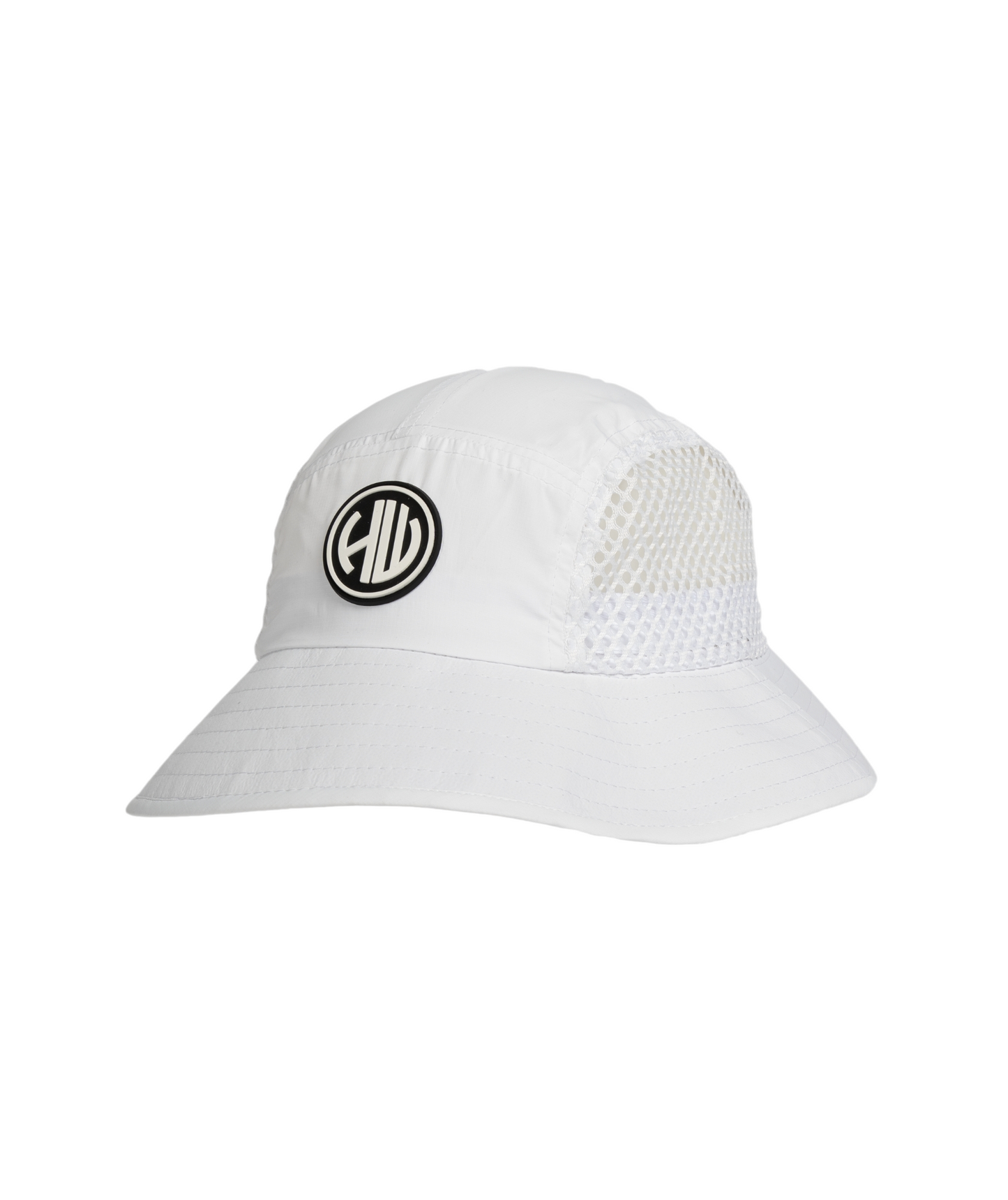 Happy Whackers Golf white bucket hat