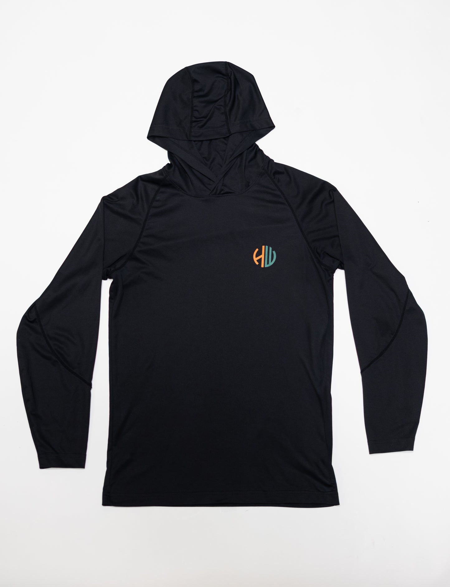 Green and Orange Performance Hoodie | Happy Whackers