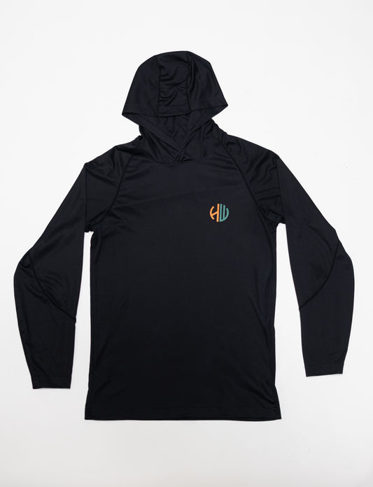 Green and Orange Performance Hoodie | Happy Whackers