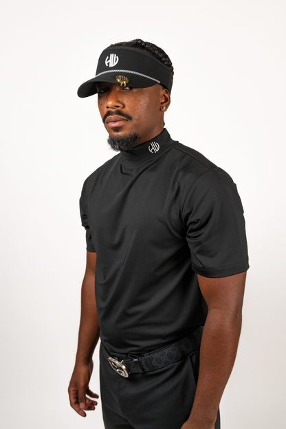 Black Mock Neck Shirt