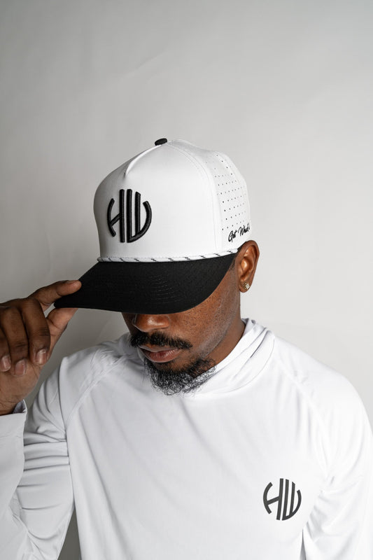 White Performance Hoodie | Happy Whackers