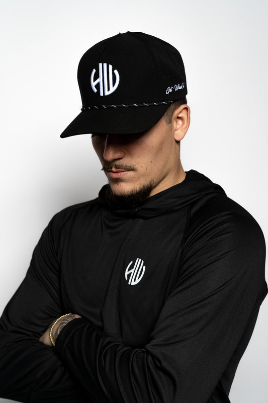 Black Performance Hoodie | Happy Whackers