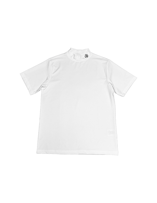 White Mock Neck Shirt
