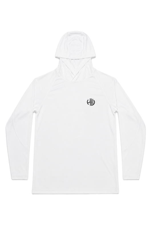 White Performance Hoodie | Happy Whackers
