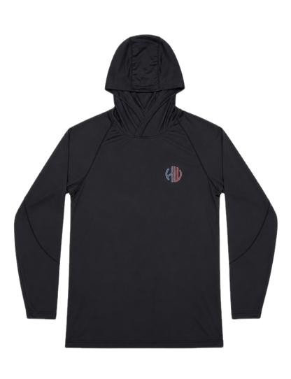 Blue and Red Performance Hoodie | Happy Whackers