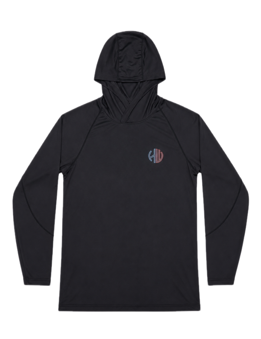 Blue and Red Performance Hoodie | Happy Whackers