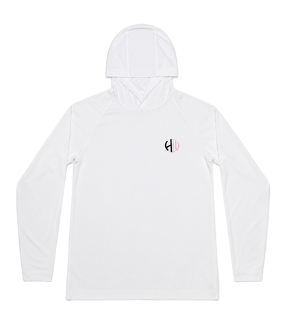 White Pink and Black Performance Hoodie | Happy Whackers