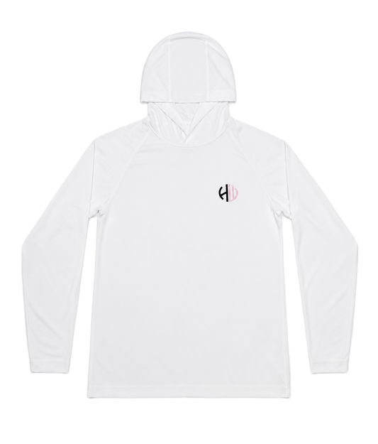 White Pink and Black Performance Hoodie | Happy Whackers