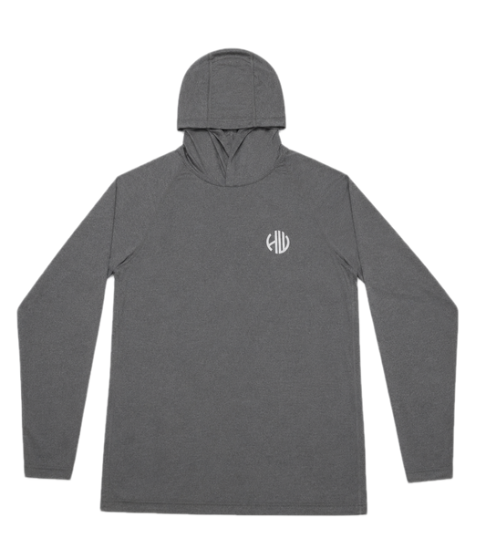 Cool Grey Performance Hoodie | Happy Whackers
