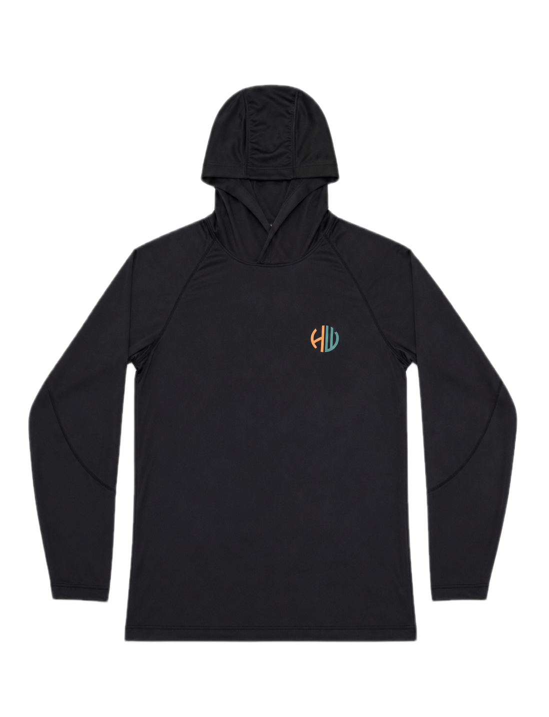 Green and Orange Performance Hoodie | Happy Whackers
