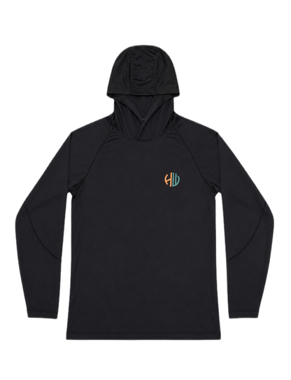 Green and Orange Performance Hoodie | Happy Whackers