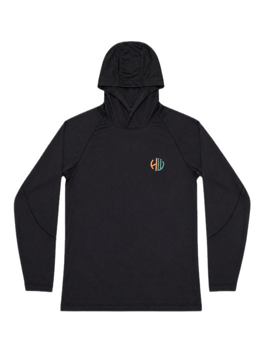 Green and Orange Performance Hoodie | Happy Whackers
