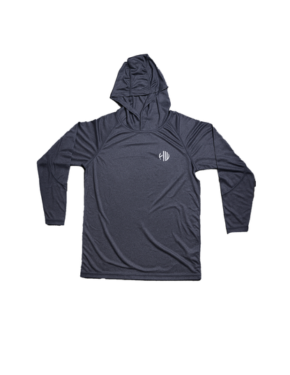 Cool Grey Performance Hoodie | Happy Whackers